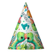 1e Verjaardag Feest Dinosaurus Boy Kinder Feesthoedjes (Achterkant)