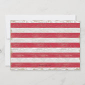 1e verjaardag Football sport Rustic Red Foto Kaart (Achterkant)