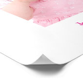 1e verjaardag foto aangepaste Inloggen Party Board Poster (Hoek)