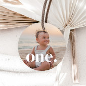 1e verjaardag foto - een bedankjes labels