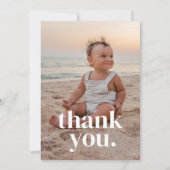 1e verjaardag foto - een bedankkaart (Voorkant)