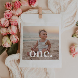 1e verjaardag foto - een bedankzakje