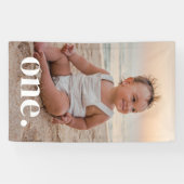 1e verjaardag foto - een spandoek (Horizontaal)