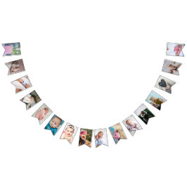 1e verjaardag Foto eerste Baby Creëer u Vlaggetjes