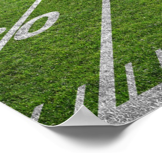 1e verjaardag foto teken | Football eerste jaar la Poster (Hoek)