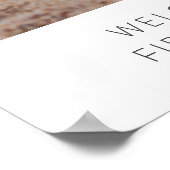 1e Verjaardag Foto Welkomstbord Poster (Hoek)