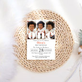 1e Verjaardag Fotocollage Geslacht Neutraal Kaart