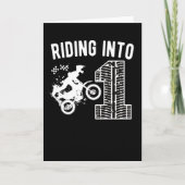 1e verjaardag: Gift Dirt Bike 1 jaar oude motocros Kaart (Voorkant)