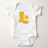 1e verjaardag Giraffe Romper (Voorkant)