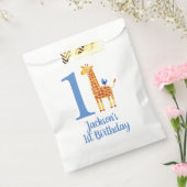 1e Verjaardag Giraffe & Vogel Bedankzakje (Gezegeld)