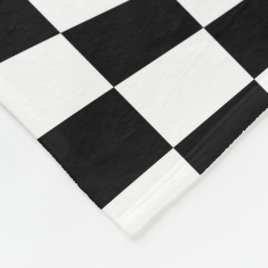 1e verjaardag glimlach gezicht retro zwart wit gro fleece deken (Hoek)