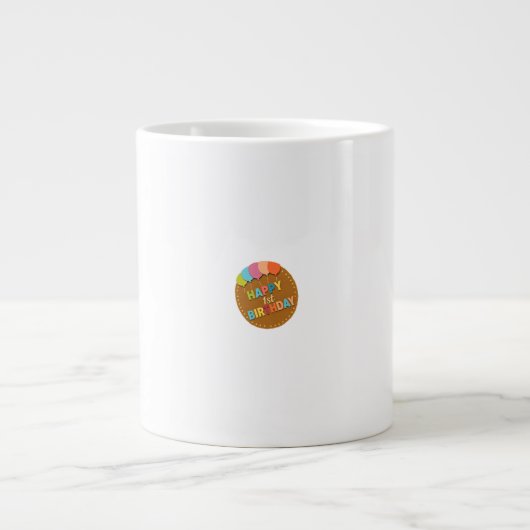 1e verjaardag grote koffiekop (Voorkant)