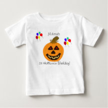 1e verjaardag Halloween Pompoen Ballonnen Naam