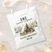 1e verjaardag Happy Camper Kids Verjaardagsfeest Bedankzakje (Geknipt)