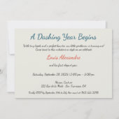 1e verjaardag Haute Couture Baby Boy & Atelier Kaart (Achterkant)