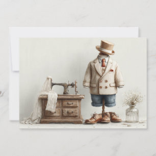 1e verjaardag Haute Couture Baby Boy & Atelier Kaart