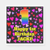 1e verjaardag: Het liefhebbende Kunstpatroon van h Servet (Voorkant)