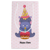 1e verjaardag Hippo Klein Cadeauzakje (Voorkant)