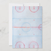 1e verjaardag  | Hockey verjaardagsfeestje uitnodi Kaart (Achterkant)