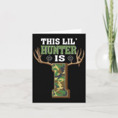 1e Verjaardag Jagen Herten 1 Jaar Oude Jager Kaart (Voorkant)