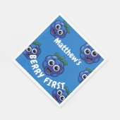 1e verjaardag jongen Blue Berryfirst Servet (Hoek)