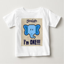 1e Verjaardag Jongen CHEVRON Een Jaar Aangepaste N