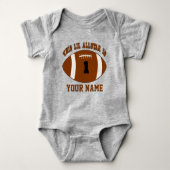 1e Verjaardag Jongen Football Gepersonaliseerd T-s Romper (Voorkant)