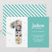 1e verjaardag jongen nummer 1 aangepaste foto coll kaart (Voorkant / Achterkant)