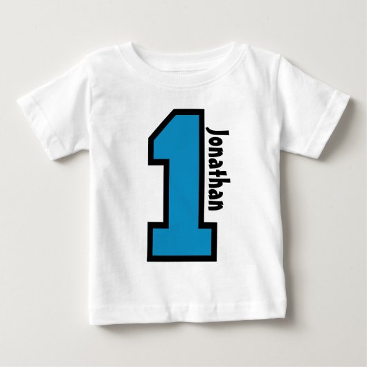 1e Verjaardag Jongen Sport Nummer Een Jaar V007A (Voorkant)