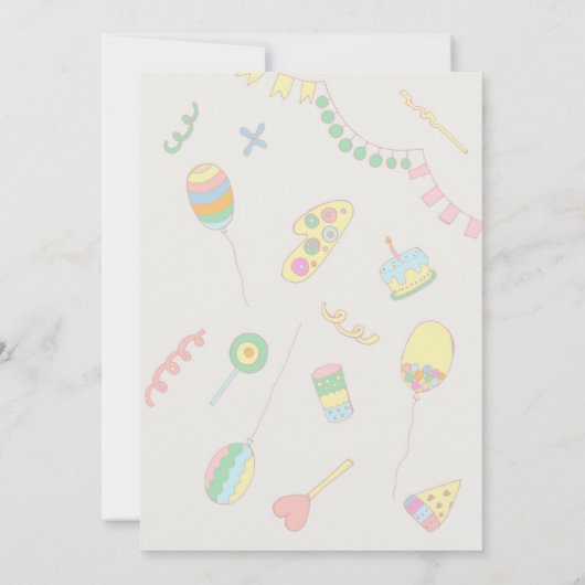 1e verjaardag . kaart (Achterkant)