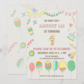 1e verjaardag . kaart (Voorkant / Achterkant)