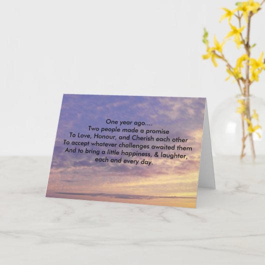 1e verjaardag kaart (Gele Bloem)