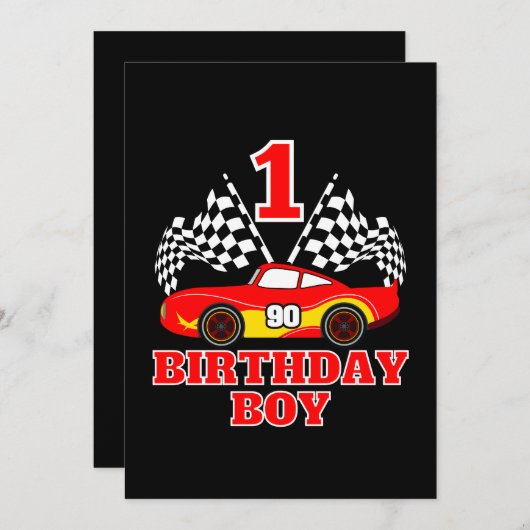 1e verjaardag kaart (Voorkant / Achterkant)