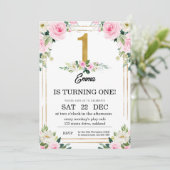 1e verjaardag  kaart (Staand voorkant)