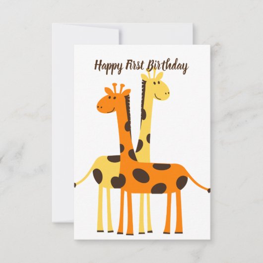 1e verjaardag Kaart (Voorkant)