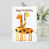 1e verjaardag Kaart (Staand voorkant)