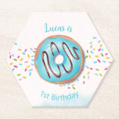 1e verjaardag  kartonnen onderzetters (Voorkant)