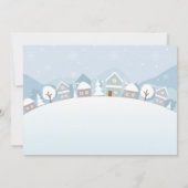 1e Verjaardag Kerstfeest Foto Sneeuwman Winter Kaart (Achterkant)