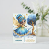 1e verjaardag Kleine Fee Prinses Afrikaanse EEN (Staand voorkant)