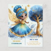 1e verjaardag Kleine Fee Prinses Afrikaanse EEN (Voorkant)