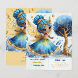 1e verjaardag Kleine Fee Prinses Afrikaanse EEN