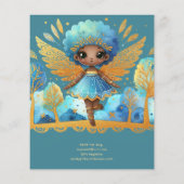 1e verjaardag Kleine Feeënprinses Afrikaanse EEN (Achterkant)