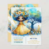 1e verjaardag Kleine feeprinses Afrikaanse EEN (Voorkant / Achterkant)