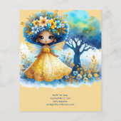 1e verjaardag Kleine feeprinses Afrikaanse EEN (Achterkant)