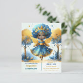 1e verjaardag Kleine feeprinses Afrikaanse EEN (Staand voorkant)