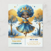 1e verjaardag Kleine feeprinses Afrikaanse EEN (Voorkant)