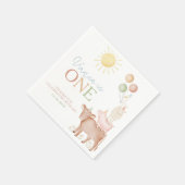 1e verjaardag landdieren- boerderijpartij servet (Hoek)