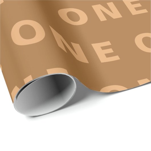 1e Verjaardag Leuke Terracotta Boho Baby shower Bo Cadeaupapier (Rol Hoek)