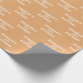 1e Verjaardag Leuke Terracotta Boho Baby shower Bo Cadeaupapier (Hoek)