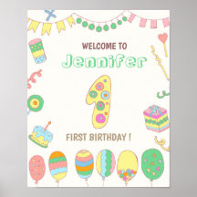 1e verjaardag . Luchtballonnen nummer 1.